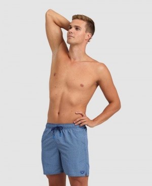 Arena Allover Beach Boxer Unterwäsche Herren Grau Blau Mehrfarbig | 860315ZUS