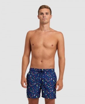 Arena Allover Beach Boxer Unterwäsche Herren Navy Mehrfarbig | 684197GRP