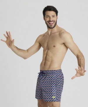 Arena Allover Beach Short Kurze Hose Herren Mehrfarbig | 397208AGB