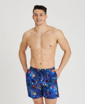 Arena Allover Print Beach Boxer Unterwäsche Herren Schwarz Mehrfarbig | 287091AHM