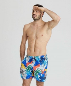 Arena Allover Print Beach Boxer Unterwäsche Herren Mehrfarbig | 062943JUL