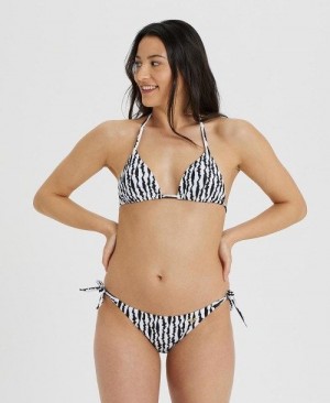 Arena Allover Triangle Bikini Bikini Damen Schwarz Mehrfarbig | 185476FYI