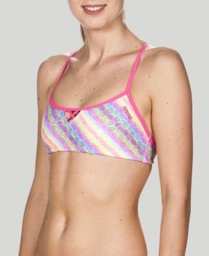 Arena Be Top (Bandeau Top) Oberteil Damen Rosa | 230419YZK