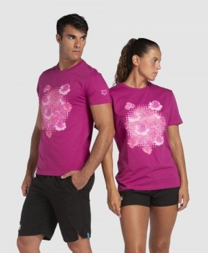 Arena Breast Cancer Awareness Collection T-shirt Kurze Hose Herren Mehrfarbig | 218657HSN