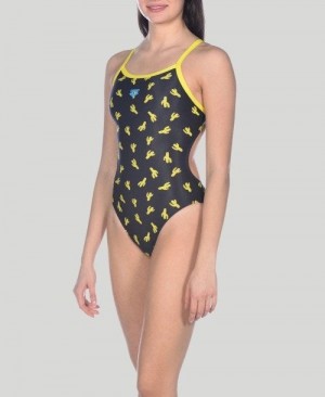 Arena Cactus Challenge Back One Piece Body Damen Grün | 062791BLU