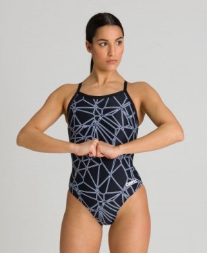 Arena Carbonics Pro Light Drop Back One Piece Body Damen Schwarz Schwarz | 125764DCY