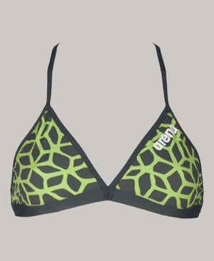 Arena Carbonics Tie Back Top Oberteil Damen Grau | 749183PQK