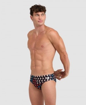 Arena Carnival Brief Slip Herren Schwarz Mehrfarbig | 581697FLV