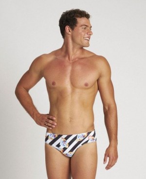 Arena Crazy Diamonds Brief Slip Herren Schwarz Weiß Mehrfarbig | 106758CHE