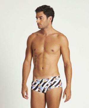 Arena Crazy Diamonds Low Waist Short Kurze Hose Herren Schwarz Weiß Mehrfarbig | 461098KAX