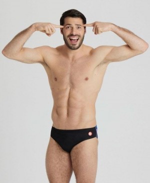 Arena Crazy Placement Swim Briefs Slip Herren Schwarz Mehrfarbig | 651783AQN