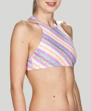 Arena Crop Think Top Oberteil Damen Rosa | 354170QVY