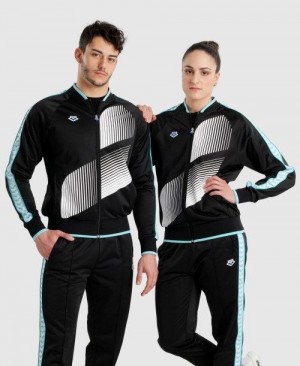 Arena Diamonds Relax Iv Jacket Jacken Herren Schwarz Weiß Blau | 274165RNY