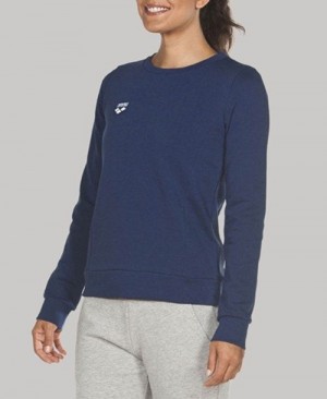 Arena Essential Crew Sweat Pullover Damen Navy | 530164RSY