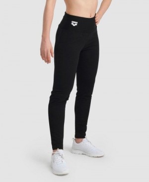 Arena Fleece Pants Solid Hose Damen Schwarz | 596280IZC
