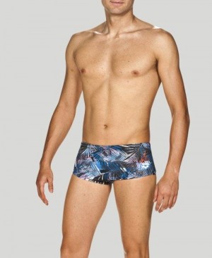 Arena Floral Allover Square Short - Maxlife Kurze Hose Herren Navy Mehrfarbig | 491802MLA