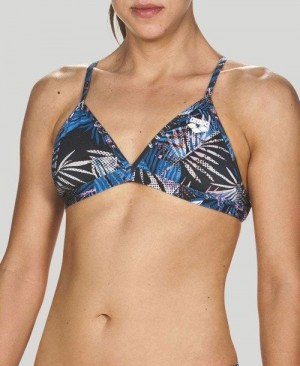 Arena Floral Allover Tie Back Top Oberteil Damen Navy Mehrfarbig | 920561BVN