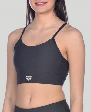 Arena Gym Bra Top Cross Straps Oberteil Damen Schwarz Schwarz | 096385LTV