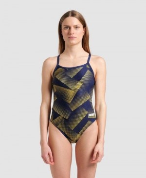Arena Halftone Challenge Back One Piece Body Damen Mehrfarbig | 351608SOL