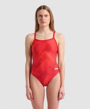 Arena Halftone Challenge Back One Piece Body Damen Mehrfarbig | 642570GIT