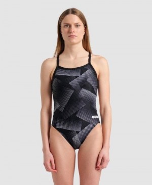 Arena Halftone Challenge Back One Piece Body Damen Mehrfarbig | 593248FQN