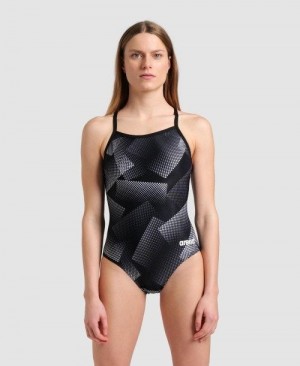 Arena Halftone Lightdrop Back One Piece Body Damen Mehrfarbig | 891607PTX