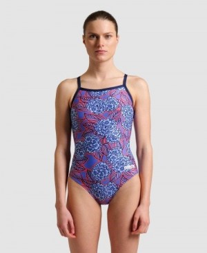 Arena Hydrangea Bouquet Light Drop Back One Piece Body Damen Mehrfarbig | 907385FEH
