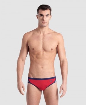 Arena Icons Brief Slip Herren Rot Navy | 594081OJF