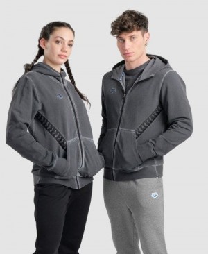 Arena Icons Hooded Jacket Jacken Damen Schwarz Weiß | 935870JTF