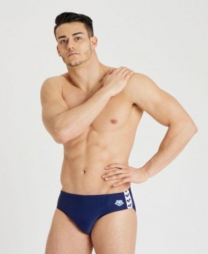Arena Icons Solid Brief Slip Herren Navy | 945806MXE