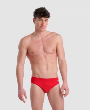 Arena Icons Solid Brief Slip Herren Rot | 596738UXZ