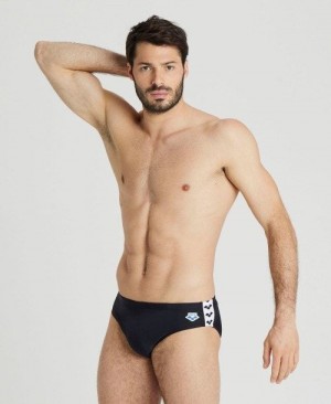 Arena Icons Solid Brief Slip Herren Schwarz | 691578INW