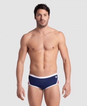 Arena Icons Solid Low Waist Short Kurze Hose Herren Navy Weiß Rot Mehrfarbig | 351982NQE