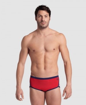 Arena Icons Solid Low Waist Short Kurze Hose Herren Rot Navy | 420713WBU