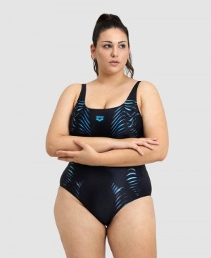 Arena Imprint U Back One Piece Plus Body Damen Mehrfarbig | 765041TZS