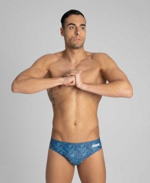 Arena Kikko Brief Slip Herren Navy Mehrfarbig Grün | 436208QGT