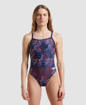 Arena Kikko Pro Challenge Back One Piece Body Damen Navy | 502976GBR
