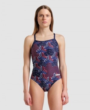 Arena Kikko Pro Light Drop Back One Piece Body Damen Navy | 138064WJD