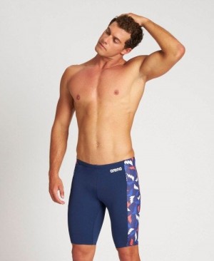 Arena Lightning Colors Jammer Jammer Herren Navy Rot Mehrfarbig | 302548GZV