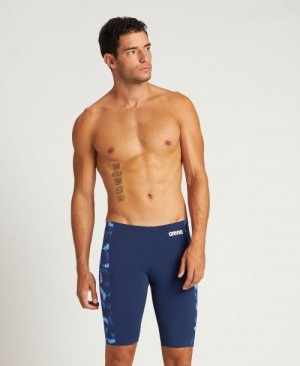 Arena Lightning Colors Jammer Jammer Herren Navy Navy Mehrfarbig | 790452YHC