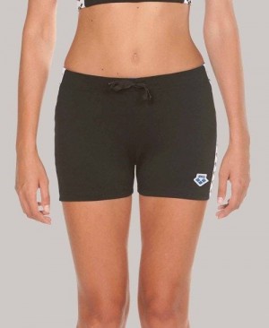 Arena Lorella Team Short Kurze Hose Damen Schwarz Weiß Schwarz | 927341MXH