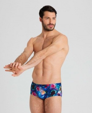 Arena Low Waisted All Over Print Short Kurze Hose Herren Schwarz Mehrfarbig | 854912UGL