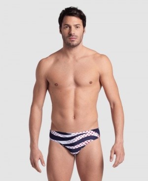 Arena Multi Stripes Swim Briefs Slip Herren Mehrfarbig | 923684KRU