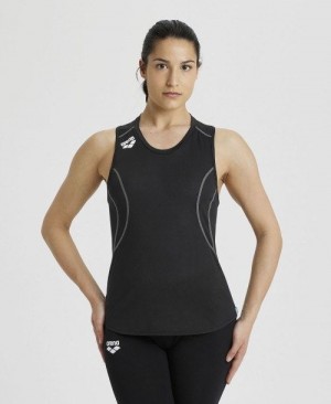 Arena Muscle Back Tank Top Oberteil Damen Schwarz Schwarz | 137986LHN