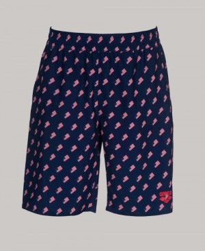 Arena Official Usa Swimming National Team Flag Print Bermuda Short Kurze Hose Herren Mehrfarbig | 329618PQC