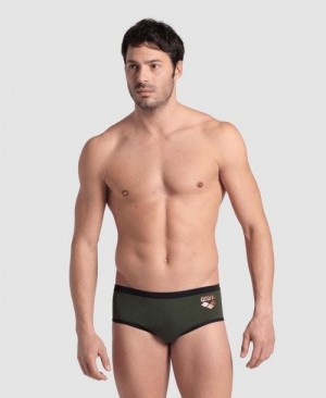 Arena One Big Logo Brief Slip Herren Mehrfarbig | 295670AFB