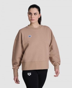 Arena Oversized Crew Neck Bademode Damen Mehrfarbig | 136409BRX