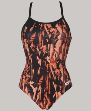 Arena Painted Light Drop Back - Maxlife Bademode Damen Orange | 481259MZJ