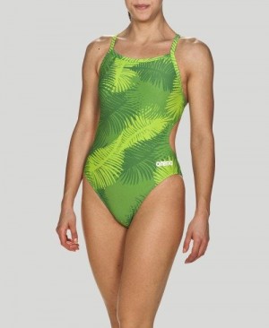 Arena Palm Forest Challenge Back - Maxlife Bademode Damen Grün | 328571NTZ