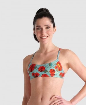 Arena Play Top (Bandeau Top) Oberteil Damen Mehrfarbig | 698374OFQ